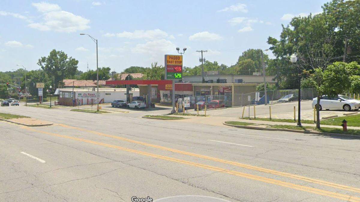Police responded to a shooting just after 9:15 a.m. in the parking lot of the Paseo Fast Stop in the 4500 block of The Paseo. There they found a man suffering from gunshot wounds. He was pronounced dead at the scene. This Google Maps Street View image of the area is from 2022.