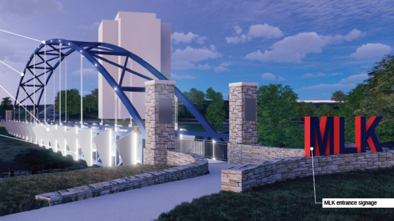 City leaders to break ground for construction of pedestrian bridge in MLK Park