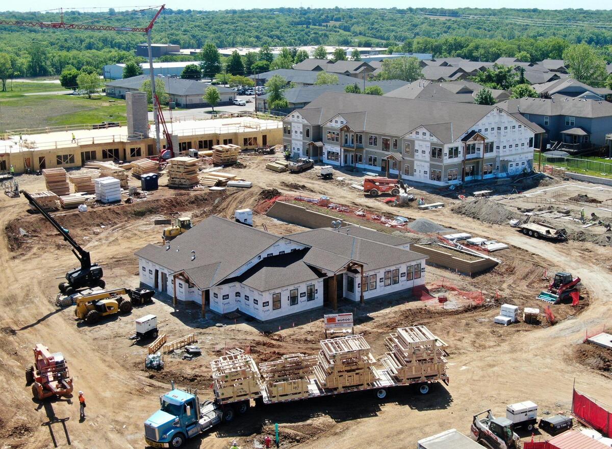 Construction was ongoing at Residences at Lexington, an apartment complex at 34040 West 90th St., in De Soto, Kansas, on Tuesday, May 12, 2025.