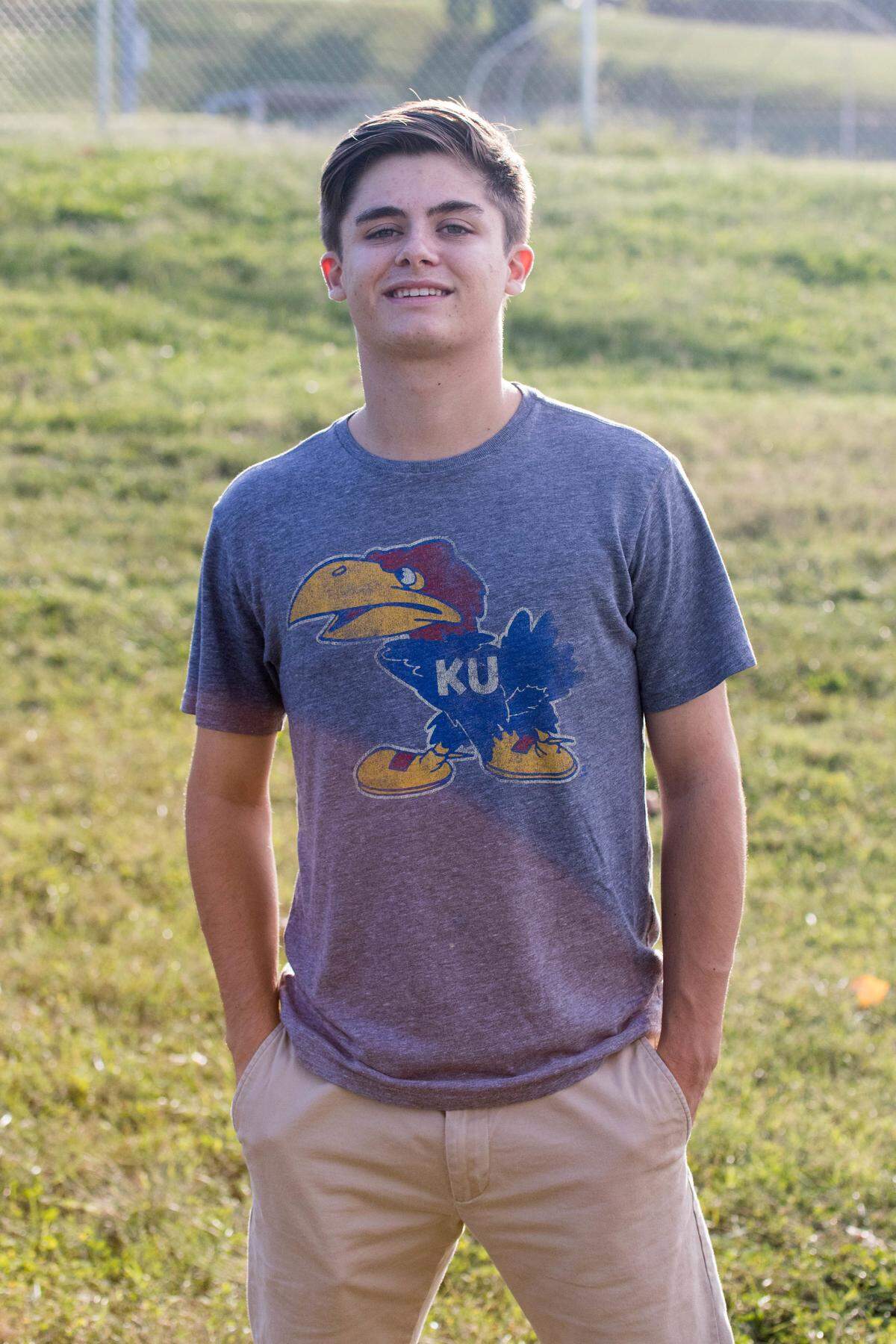 Nick Sola is a sophomore at Kansas. Despite classes there being moved to online, he has continued living in Lawrence, seeking a better work environment to concentrate on his studies.
