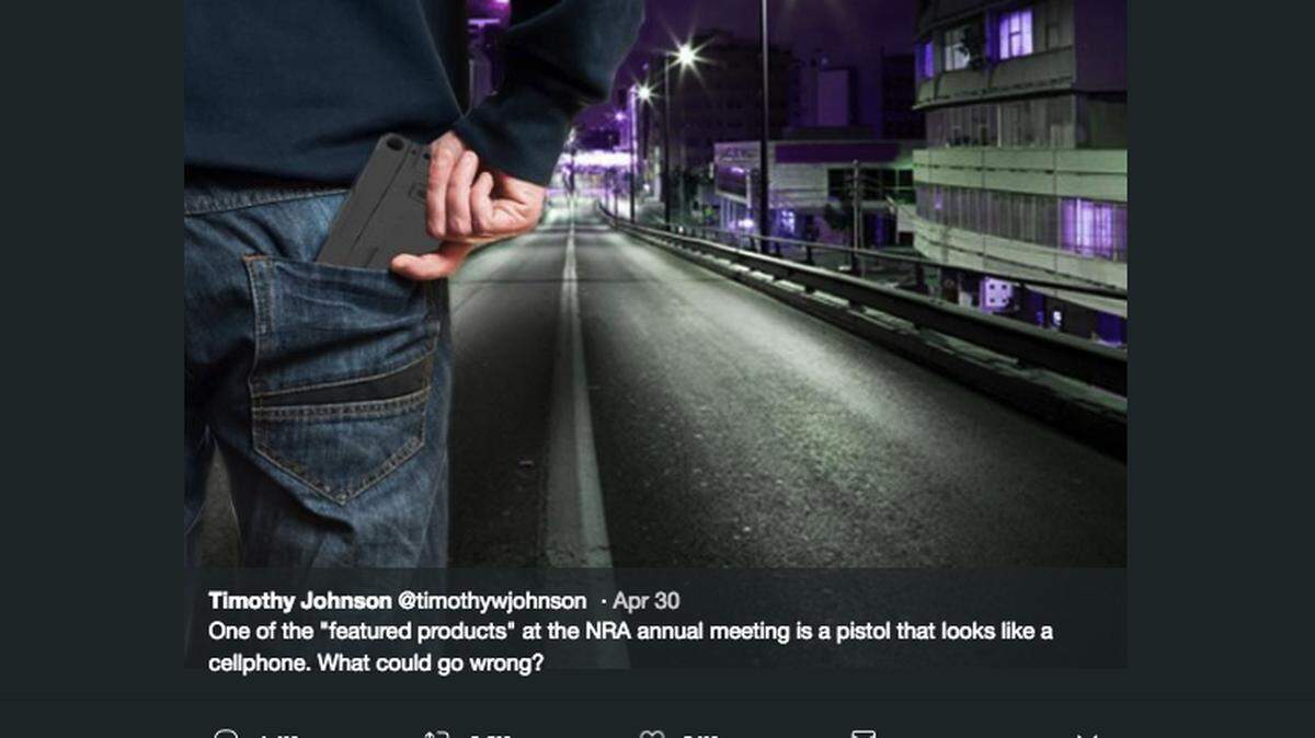 The NRA is promoting the Ideal Conceal gun, which fits in a pocket and looks like a smartphone. That's what worries Parkland survivor Jaclyn Corin, who slammed the NRA as it meets this week in Dallas.