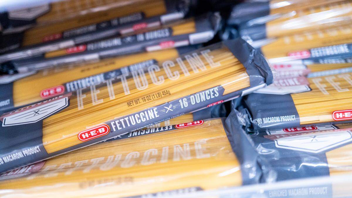 Bags of pasta.