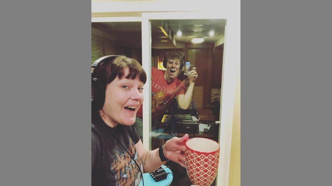 Ashley Young and Noah Lindquist recorded their viral “Wear a Mask” parody video in Topeka, where Lindquist’s family has a recording studio at home.