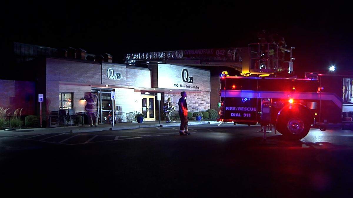 A fire late Wednesday damaged the kitchen of Q39’s barbecue restaurant in Overland Park, a fire official said. Everyone was reported to have gotten out safely before firefighters arrived. No injuries were reported.