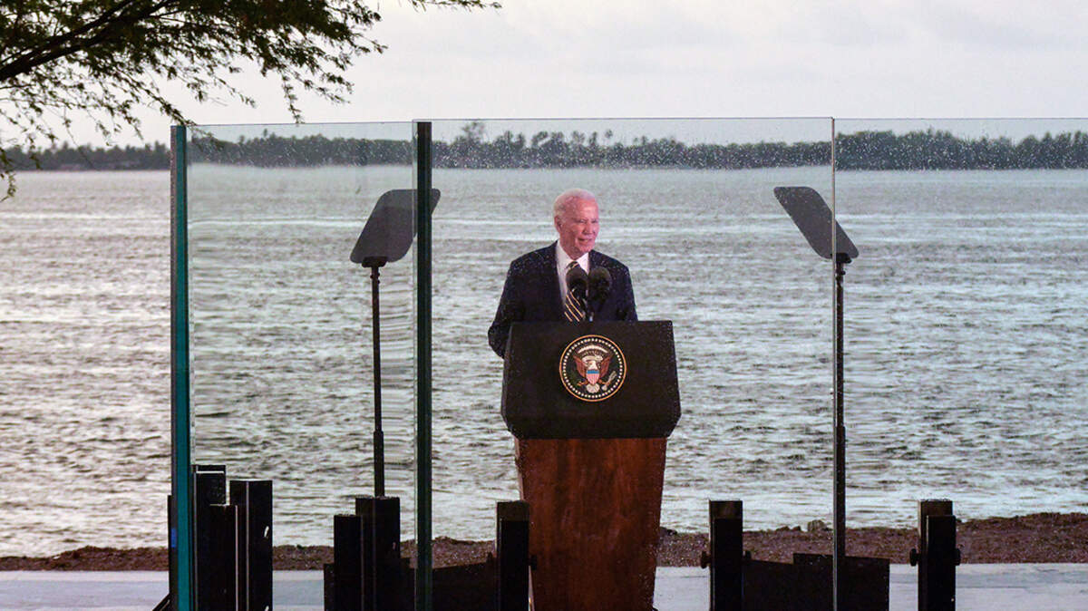 “I have learned that while history can be hidden, it cannot and should not be erased,” said President Joe Biden delivers a speech at Angola’s National Museum of Slavery.