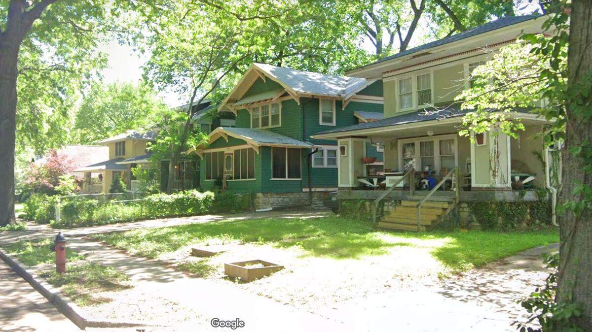 A man was critically injured and had to be rescued by firefighters after an early morning fire engulfed a house Friday in the Brookside area of Kansas City. This Google Maps Street View image of the area is from May.