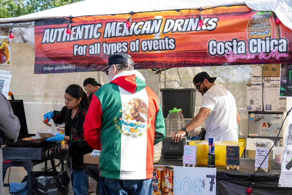 The Costa Chica booth at the Cinco de Mayo Festival.