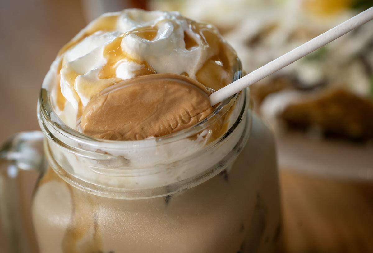 Ice caramel latte at AR's Breakfast and Brunch, 8021 Metcalf Ave., in Overland Park.