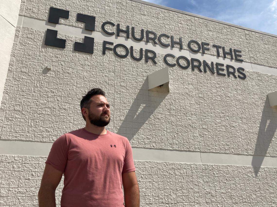 Dylon Conner, who helps with youth leadership at Church of the Four Corners in Independence, feels God helped save him and his 3-year-old son, Liam, from being struck by a bolt of lighting that hit a tree in the front of their Blue Springs home on July 24. Video of the strike has amassed nearly 300,000 views.
