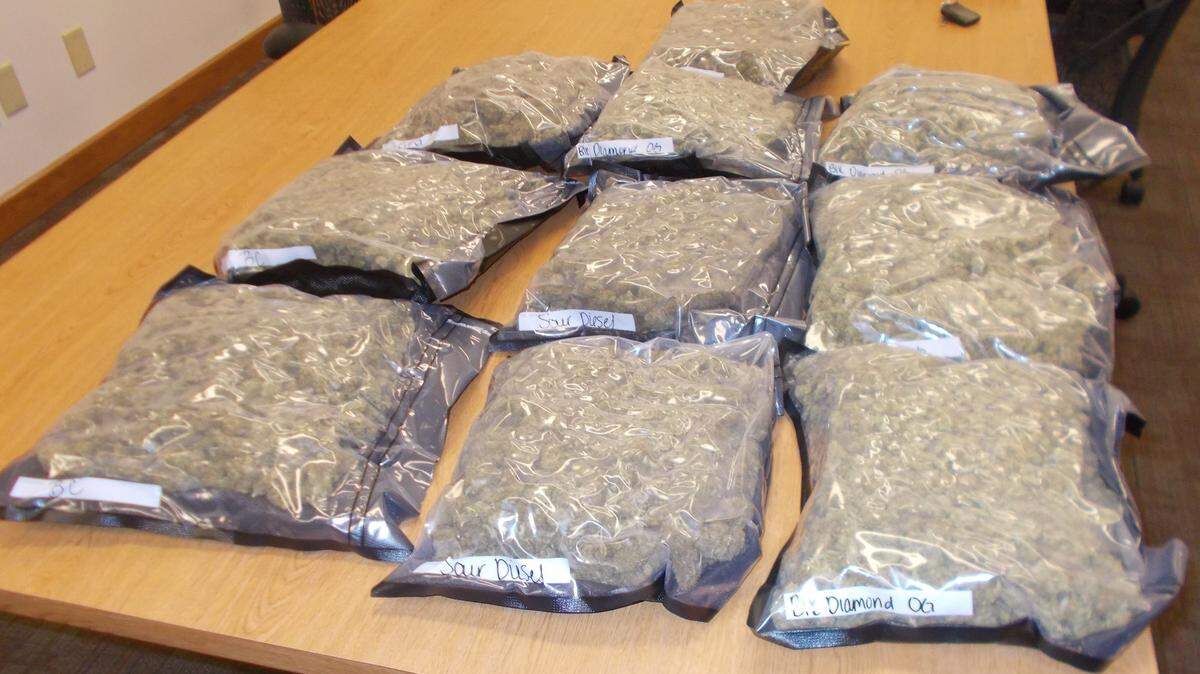 Police in Columbus, Indiana, said a resident received a "surprise" package at his doorstep Wednesday, June 20, 2018, opened it and found 10 pounds of marijuana. Police believe it was sent to the wrong address.