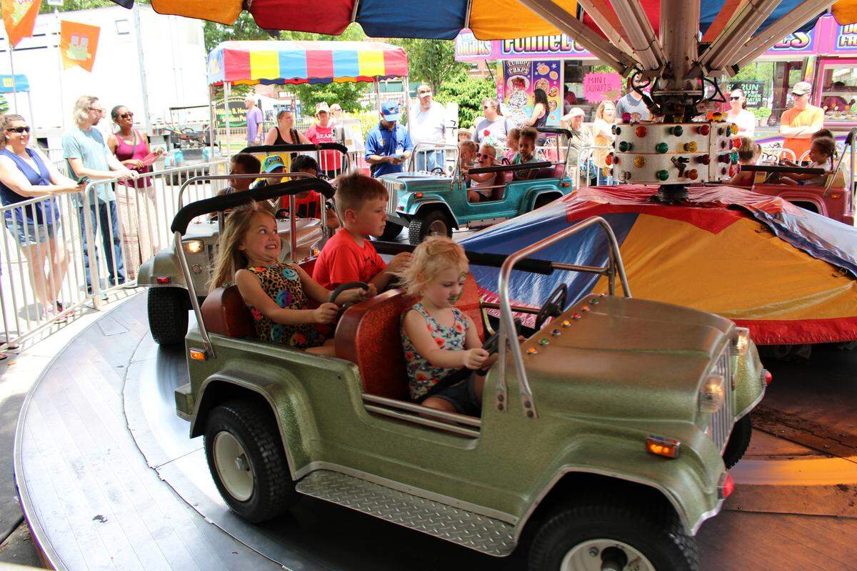 The carnival at Downtown Days is a hit with families. Expect rides for all ages.
