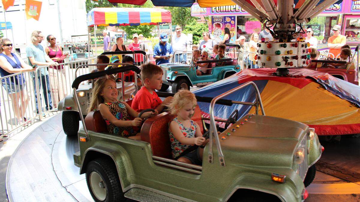 The carnival at Downtown Days is a hit with families. Expect rides for all ages.