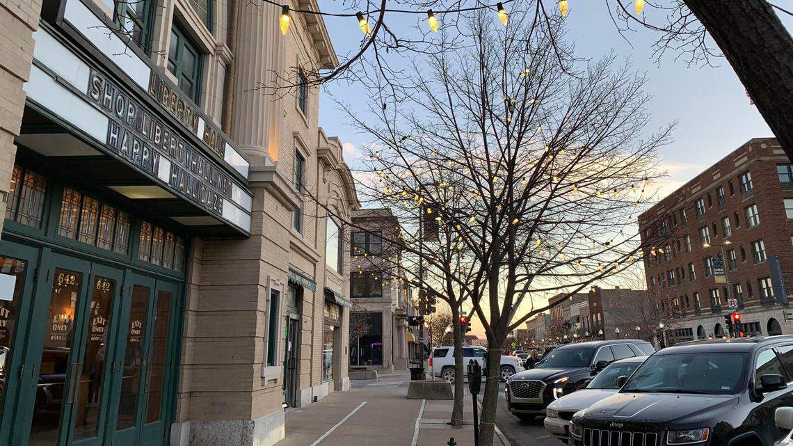 Next to Liberty Hall, looking south on Massachusetts Street in Lawrence. The Kansas Legislature may soon approve new congressional maps that would place the Democratic-leaning college town into the rural and Republican 1st congressional district.