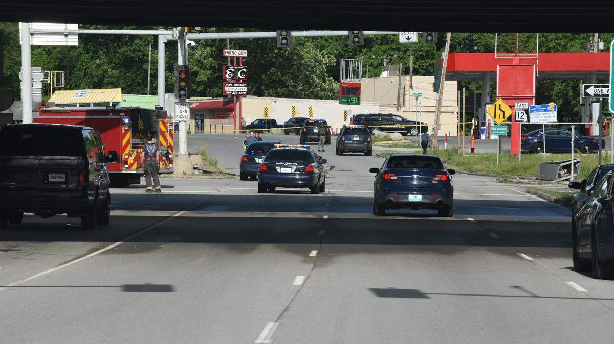 A pedestrian was killed after being struck by a suspect fleeing from Kansas City police in a stolen pickup on Wednesday afternoon. The crash happened near Truman Road and I-435, according to police.