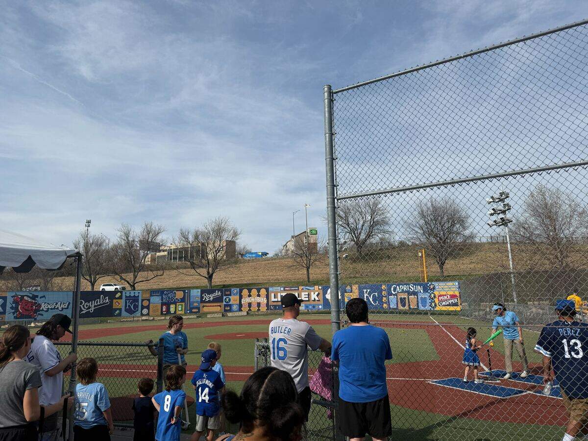 The Little K ballpark at Kauffman Stadium.