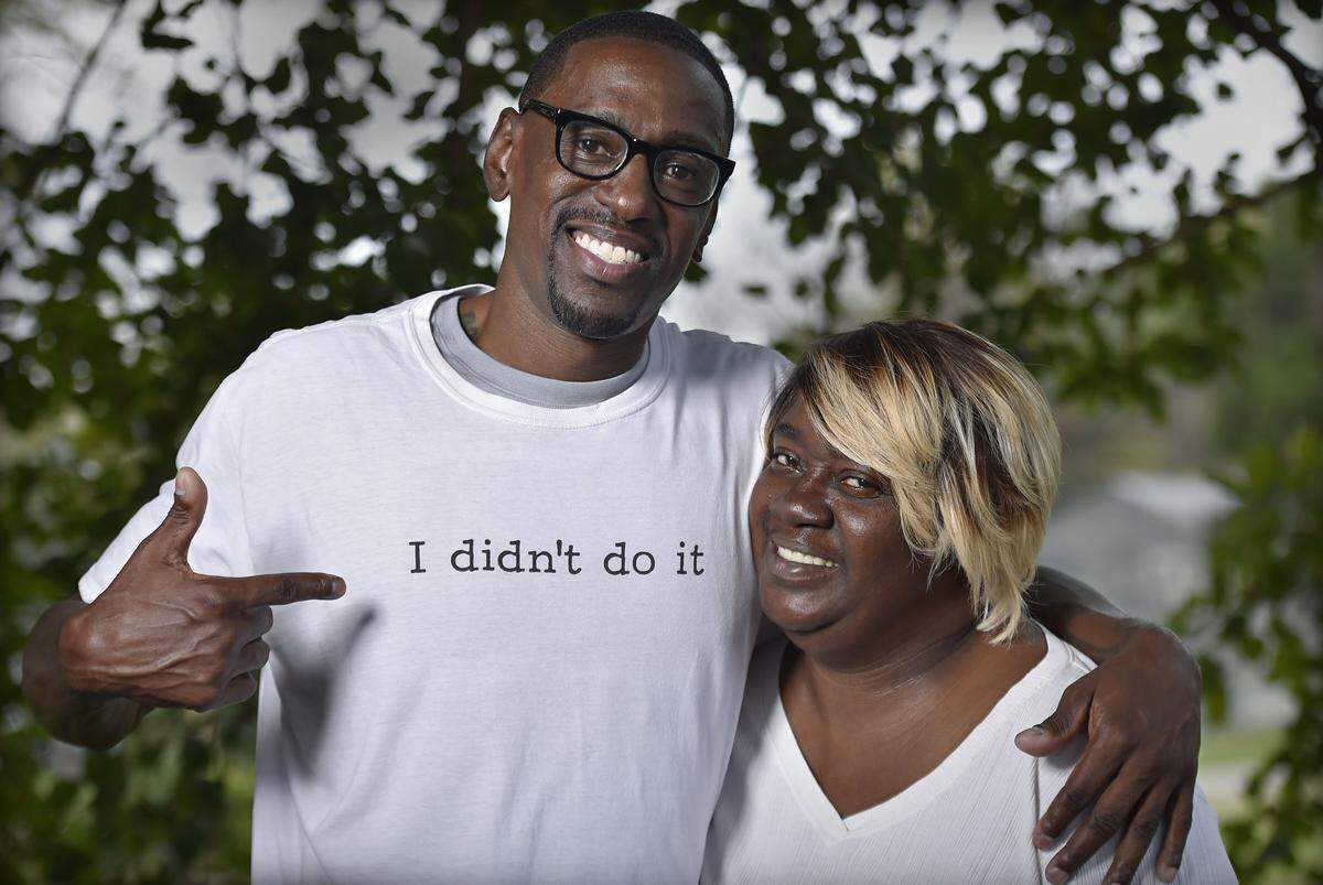 Lamonte McIntyre and his mother, Rosie McIntyre, could finally smile after he was released from the Lansing Correctional Facility in 2017. He had been wrongfully imprisoned for 23 years.