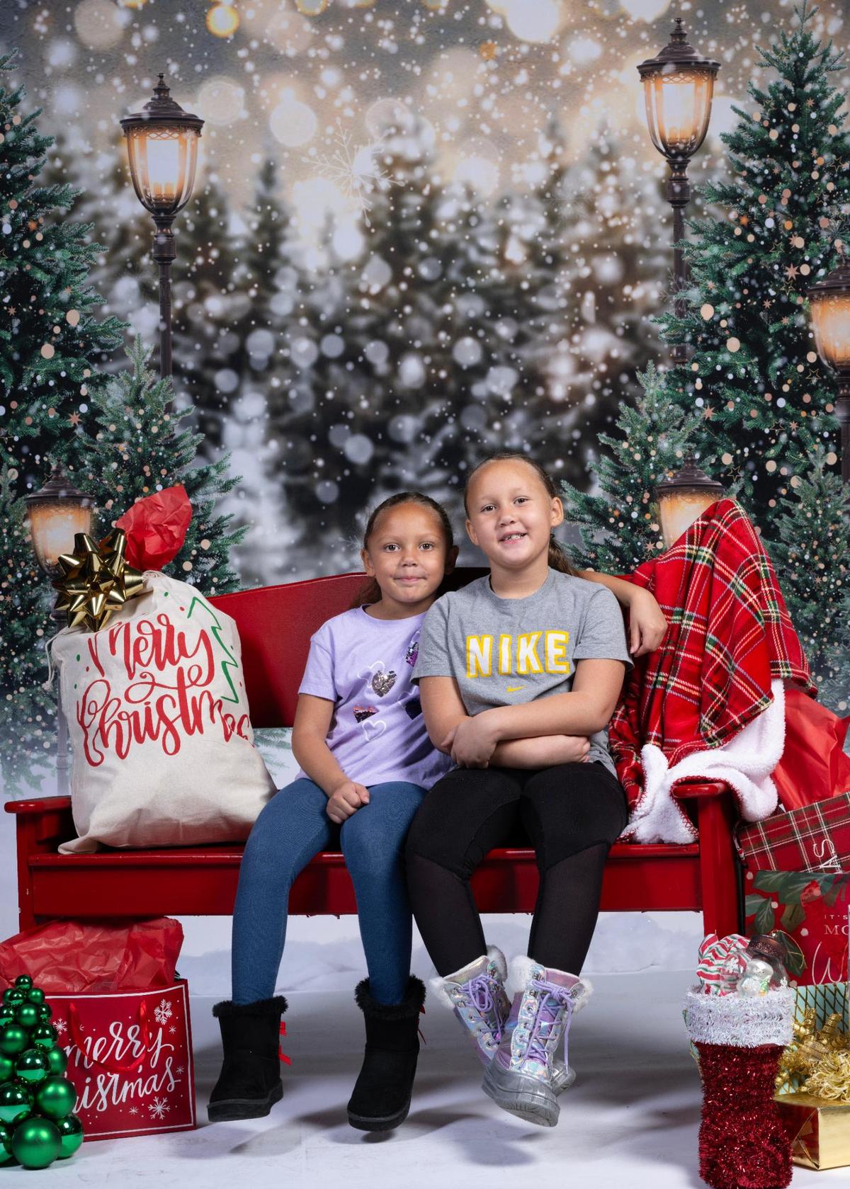 Nilah Finnell and Mariya Finnell at the Soul of Santa breakfast.
