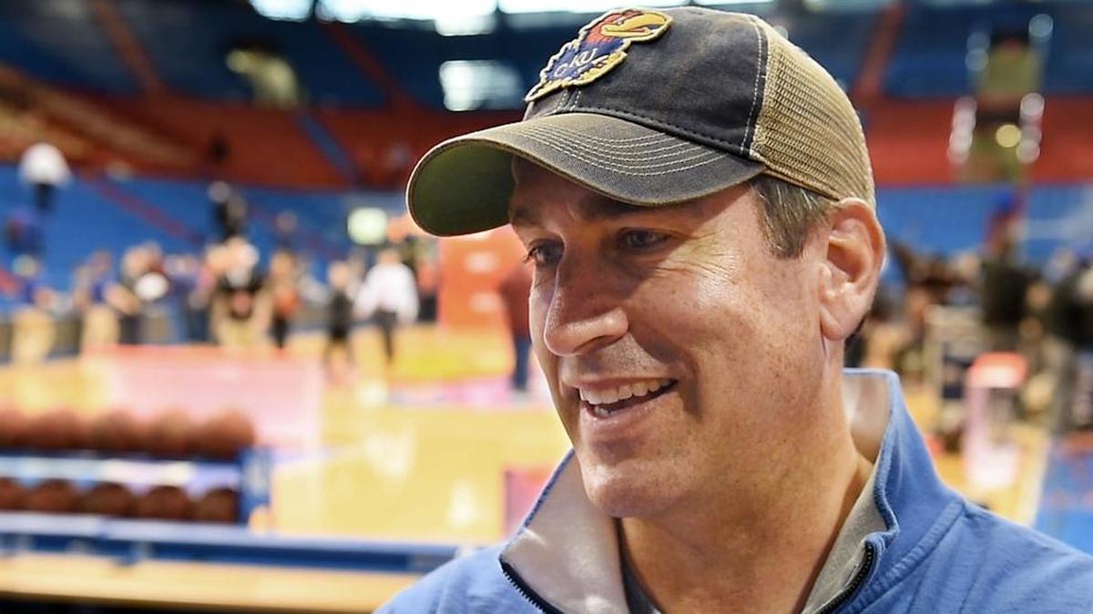 Actor and comedian Rob Riggle was back in Lawrence in 2018 to be a part of ESPN’s GameDay show from Allen Fieldhouse.