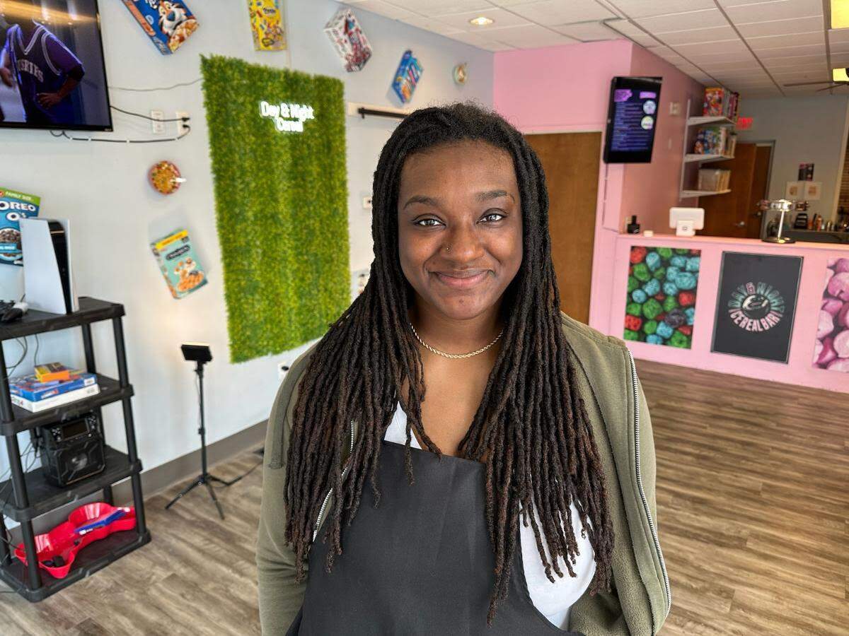 Tatiana Johnson, owner of the Day & Night Cereal in Westport.