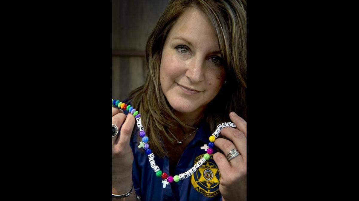 As a victim advocate for the Missouri Sheriffs’ Association, Kim Case encountered many young victims, including one who made her a best friends necklace.