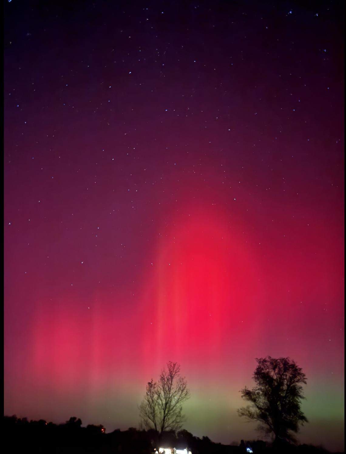 A look at the northern lights in Independence.