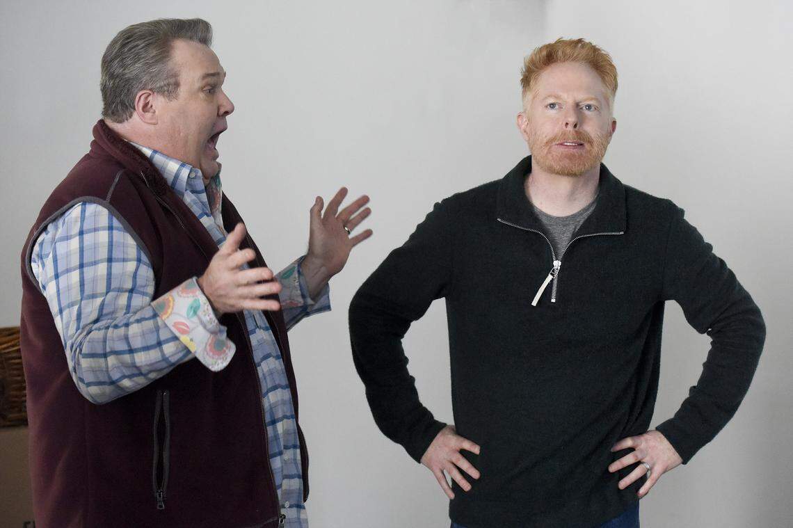 There was talk of a “Modern Family” spinoff with Cam (Eric Stonestreet, left) and Mitch (Jesse Tyler Ferguson). It’s not happening.