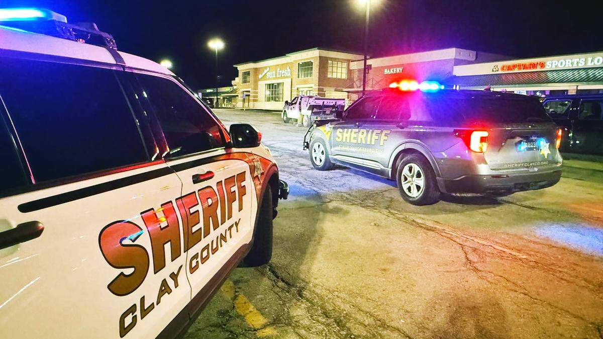 A Clay County Sheriff deputy arrested a man early Tuesday after after finding a stolen street sweeper in outside of Captain’s Sports Lounge in Kansas City, North, according to the sheriff’s office. Kansas City police took the man into custody, along with the street sweeper, for further investigation.