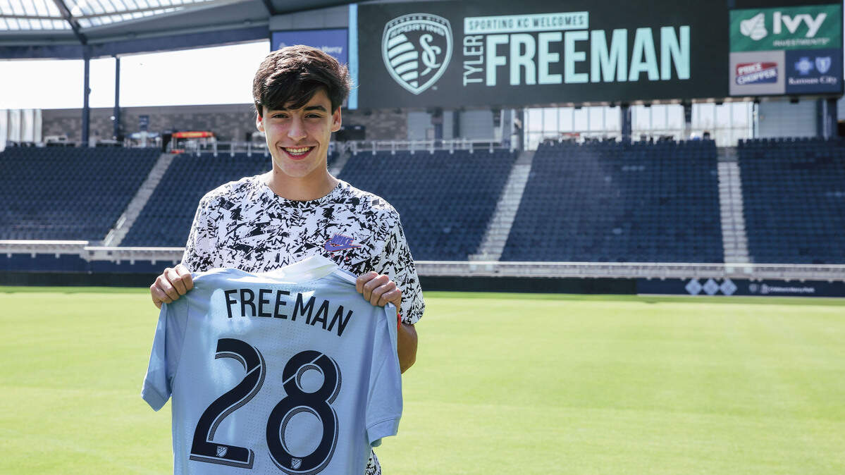 Sporting Kansas City signed Tyler Freeman, 15, to a homegrown contract.