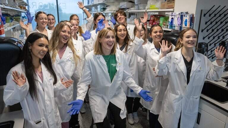 Visit from Olympian Katie Ledecky makes big splash with KC-area STEM students