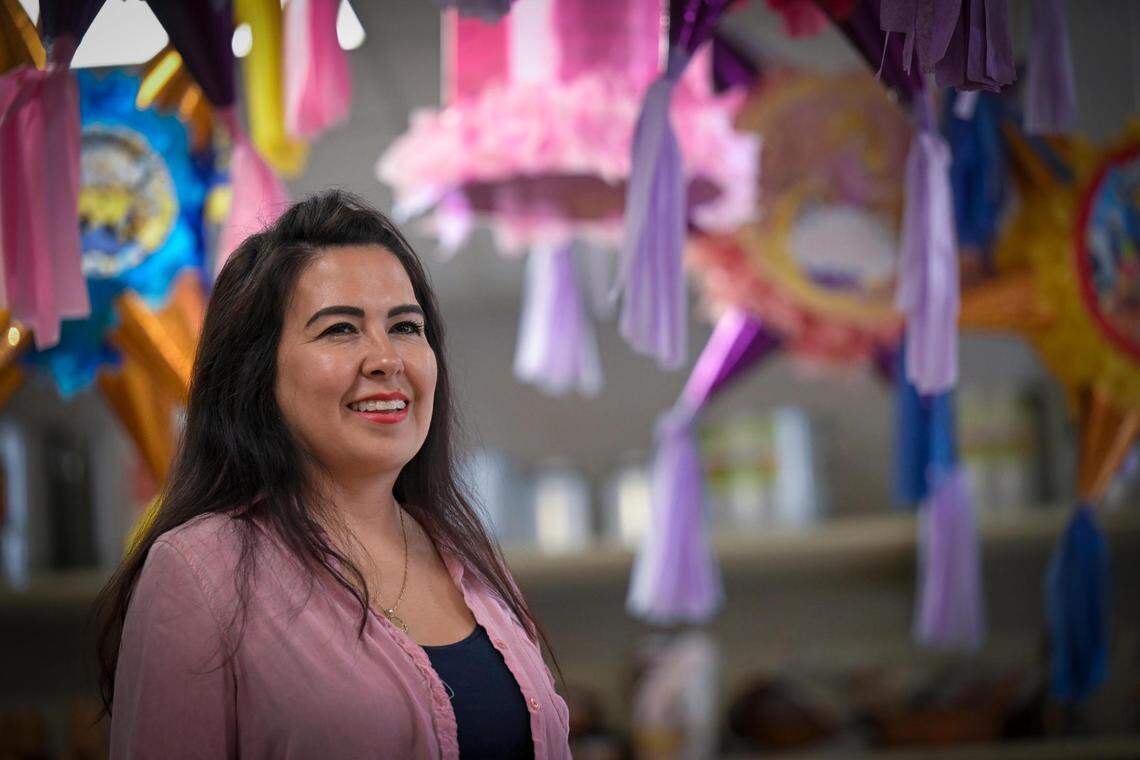 Cindy Romo runs the Mexican restaurant Tacos El Gallo and Abarrotes Mexico, a grocery and market, at 806 Southwest Blvd.