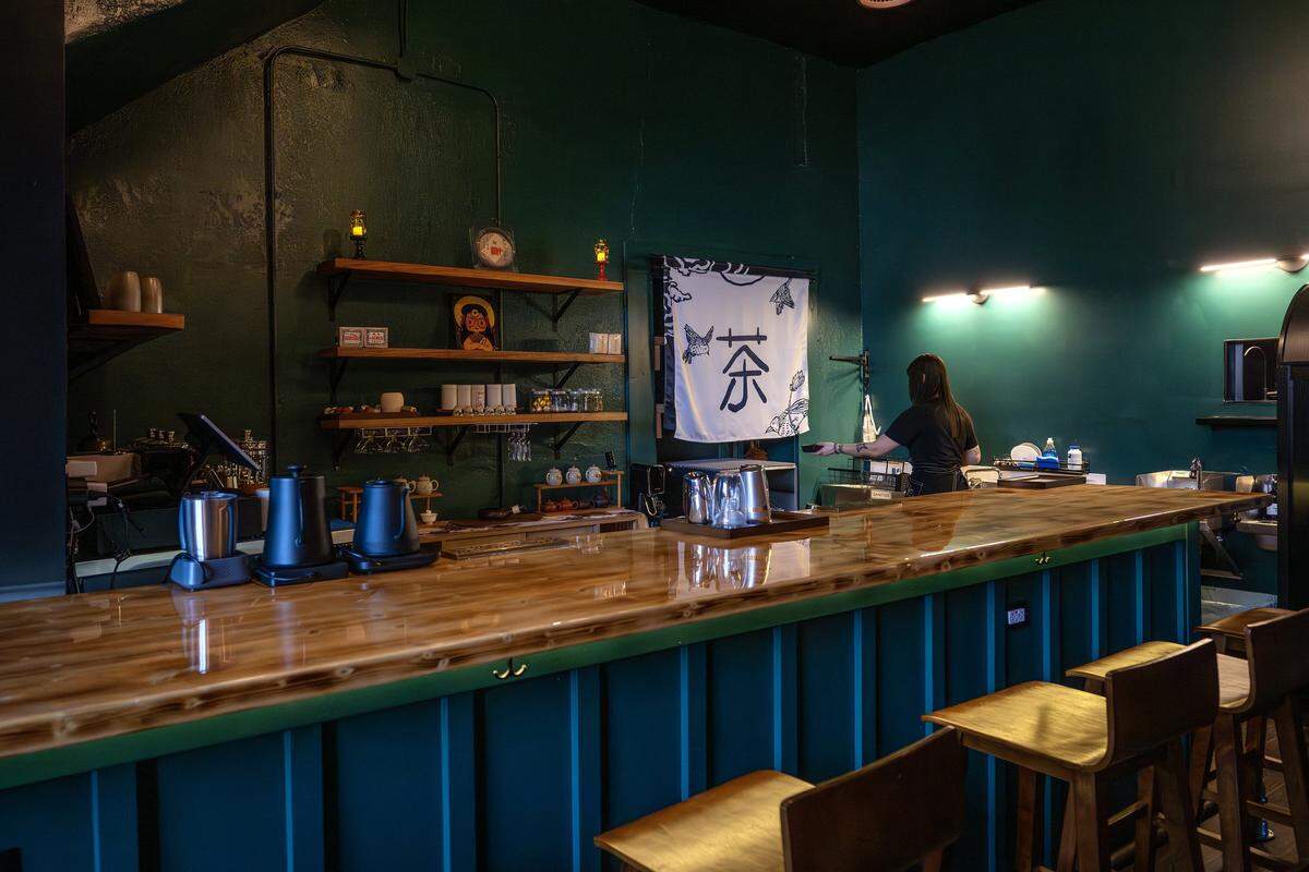 The bar area is seen at Moon Bar KC on Tuesday, Dec. 16, 2025, in Kansas City.