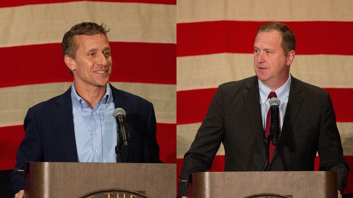 As Greitens attempts comeback, Schmitt is crowd-pleaser at Jackson County GOP event