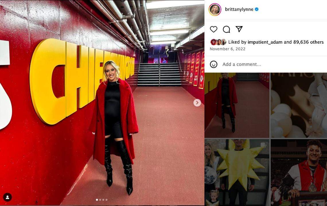 Did Taylor Swift borrow this coat from Brittany Mahomes?