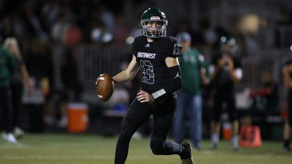 Dylan Dunn and Blue Valley Southwest beat St. Thomas Aquinas 42-21 Friday night to finish the regular season a school-best 7-1.