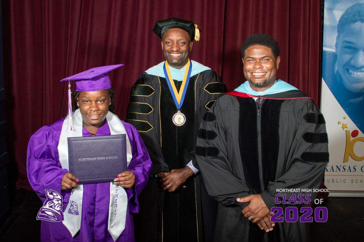 Gaskin graduated from Northeast High School before attending Transformed Barber & Cosmetology Academy. She kept in contact with various teachers and principals at the high school after she graduated.
