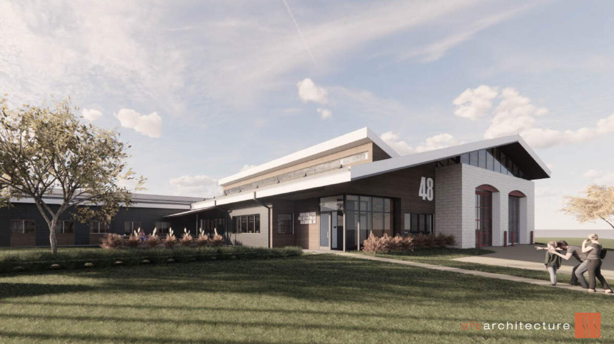 Overland Park’s newest fire station, on the Blue Valley Southwest High School campus, will be the first in the city designed to prevent firefighters from bringing carcinogens and biohazards into the station’s living areas and back home to their families.