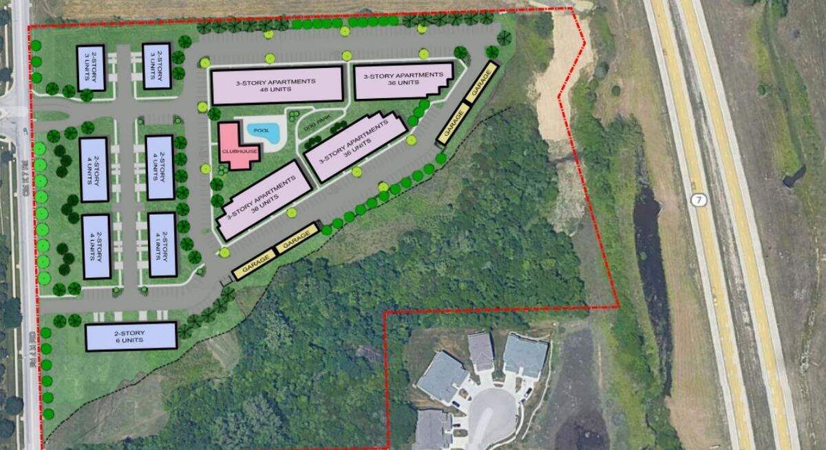 The Shawnee City Council is asking for changes to a proposal for 184 apartments and townhomes in the western part of the city, off of K-7 Highway.