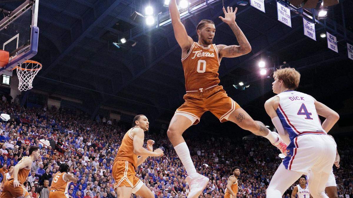 Kansas guard Gradey Dick could be pivotal against Texas on Saturday.