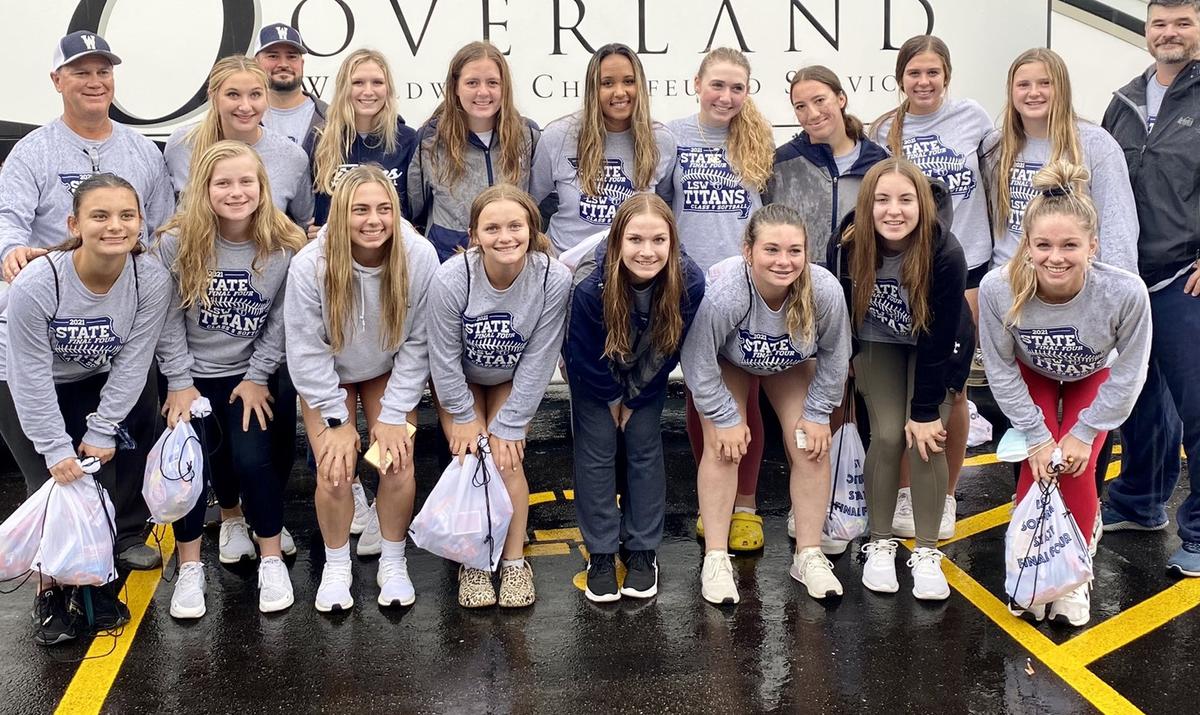 The Lee’s Summit West High School softball team waited out a rainy Thursday, then rolled past Parkway South in a run rule-shortened 19-1 victory that propelled the Titans into Friday afternoon’s Class 5 state championship game.