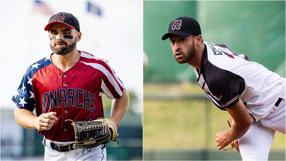 Kansas City Monarchs duo Ross Adolph (left) and Connor Curlis have been reunited in KC.