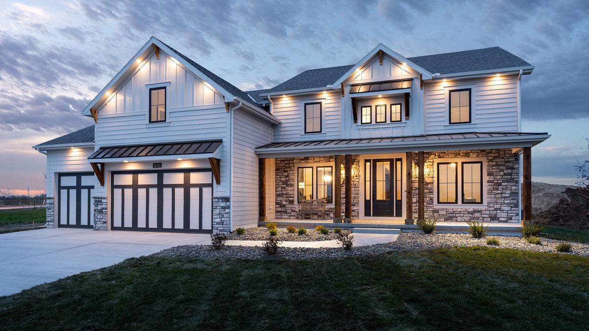 The Cadence model home, the Jefferson plan built by Patriot Homes, features six bedrooms and five and a half bathrooms.