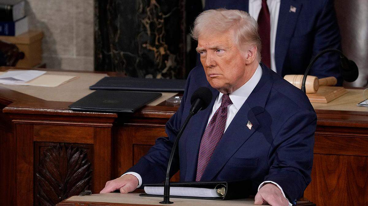 President Trump addresses a joint session of Congress at the U.S. Capitol in Washington, D.C., on March 4, 2025.