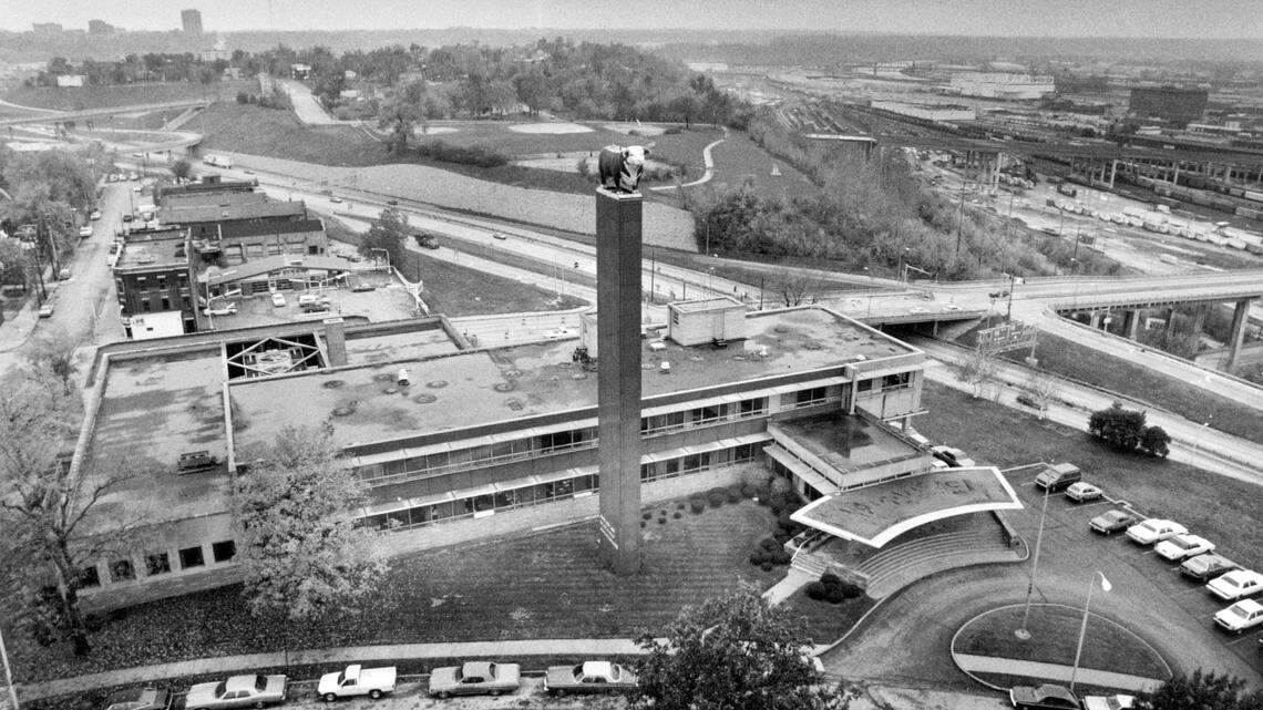 The AHA headquarters sat near Mulkey Square Park, seen to the south.