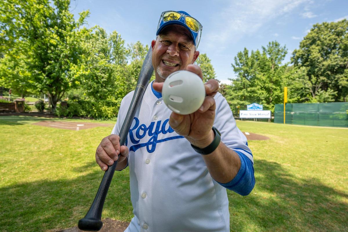 Kansas City sports fan Joe Ungashick created The Hollow, a wiffle ball “stadium” on the front lawn of his home at 52nd Street and Wornall Road. Sporting legends that include George Brett and Alex Gordon have played there. Now the house is set to go on the market.