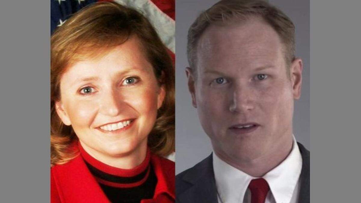Caryn Tyson and Steve Watkins are Republican congressional candidates in Kansas’ 2nd District.