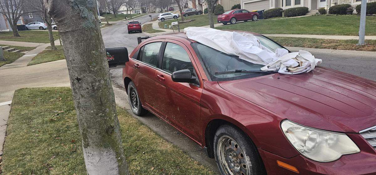 One of as many as 11 old cars that Jeffrey King parked along Northeast 78th Street.