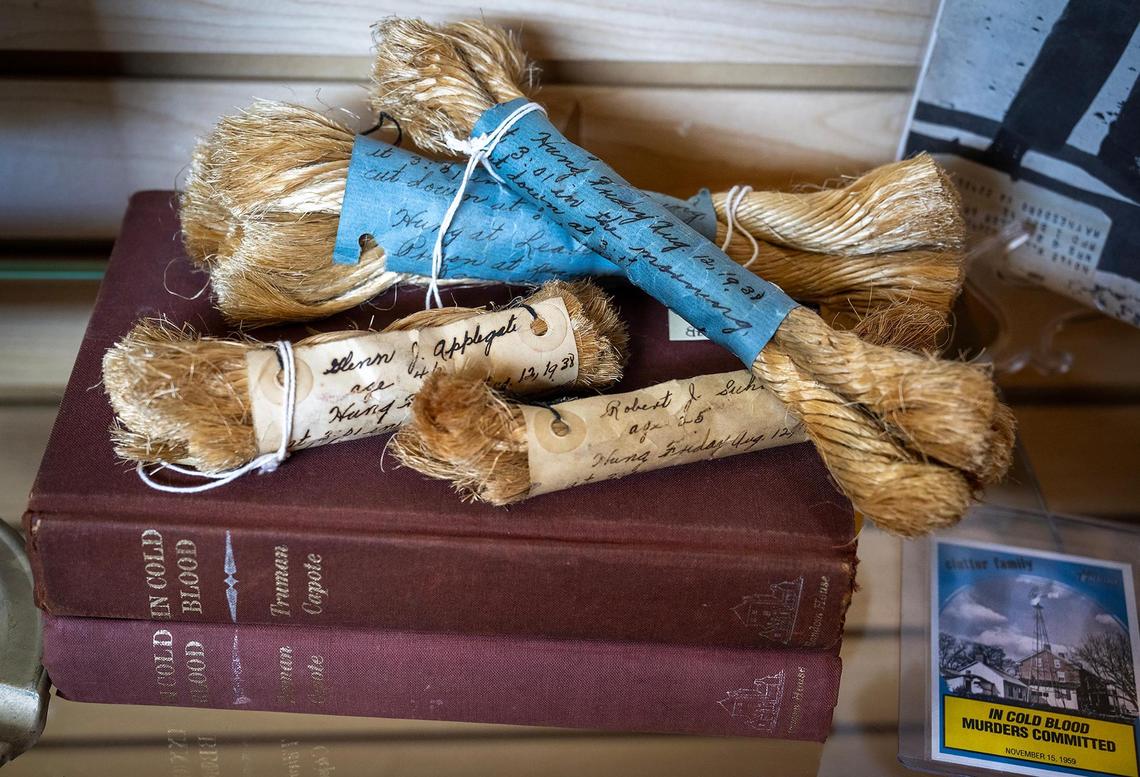 Artifacts from the historic Kansas State Penitentiary, also known as the Lansing Correctional Center, include sections of ropes used in the gallows for prisoner hangings. The facility closed in 2020 when a new, modern facility was built behind the old prison.