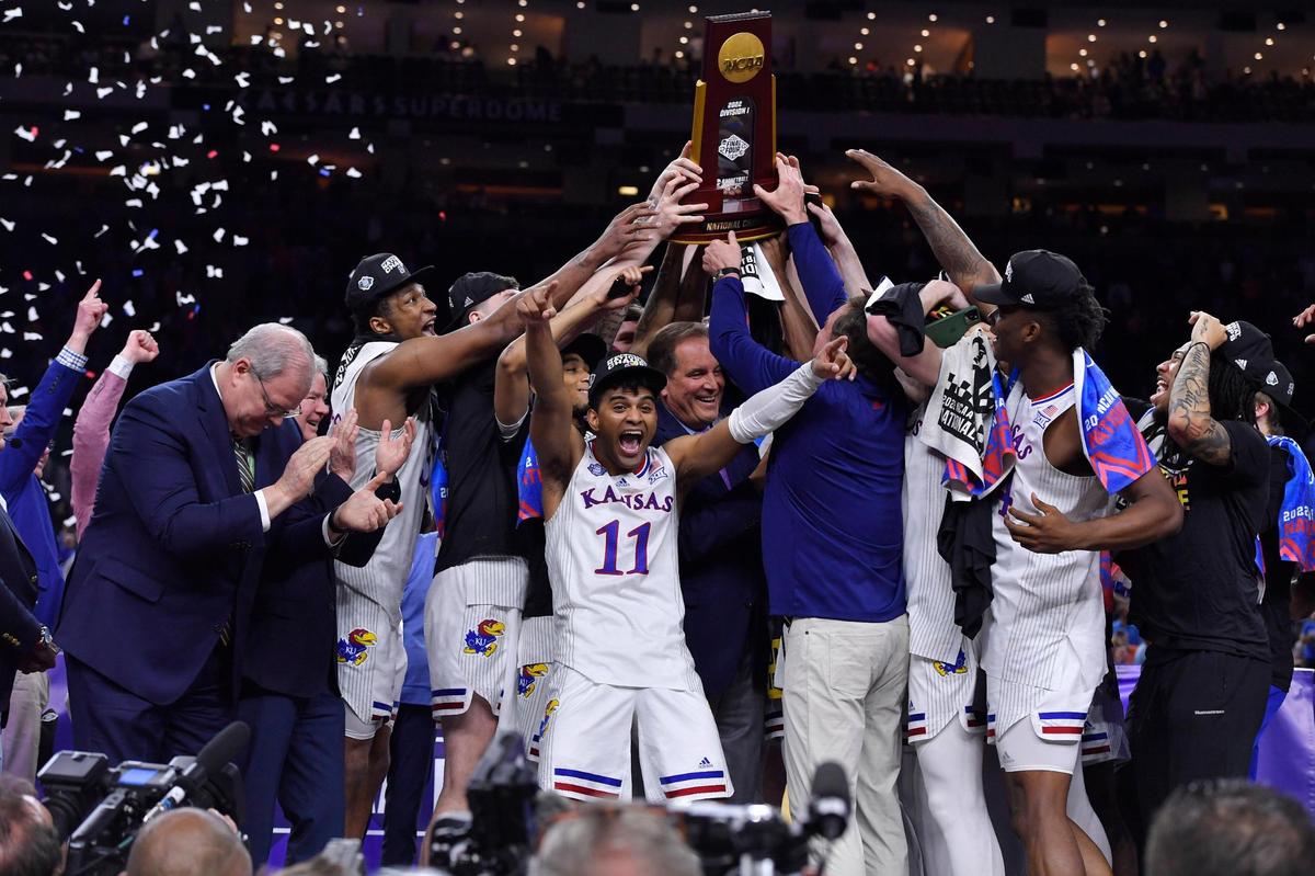 The Kansas Jayhawks are NCAA national champions in men’s basketball again thanks to a spirited rally that overcame a 40-25 deficit against North Carolina in the title game.