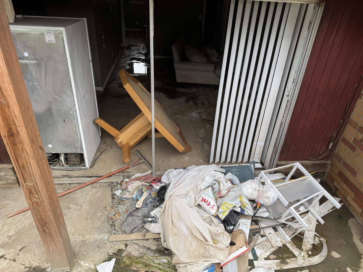 Nine units on the ground floor have been vacated in the flood’s aftermath.