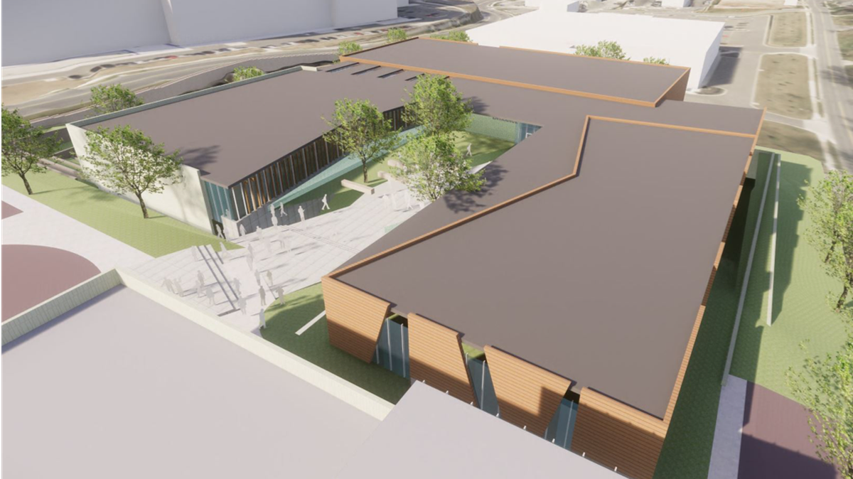 The site plan for Merriam's new community center plan was displayed to the public on June 21. It is expected to be finished in 2020.